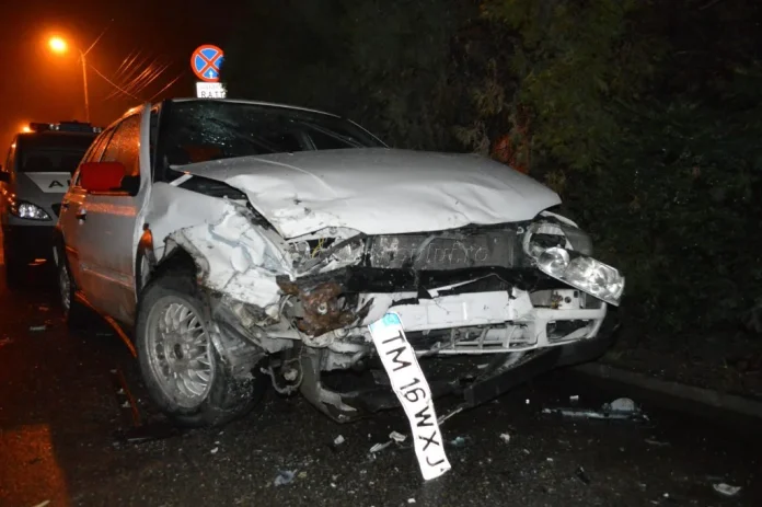 Accident violent, sâmbătă seara, în cartierul Freidorf din Timişoara. FOTO/VIDEO