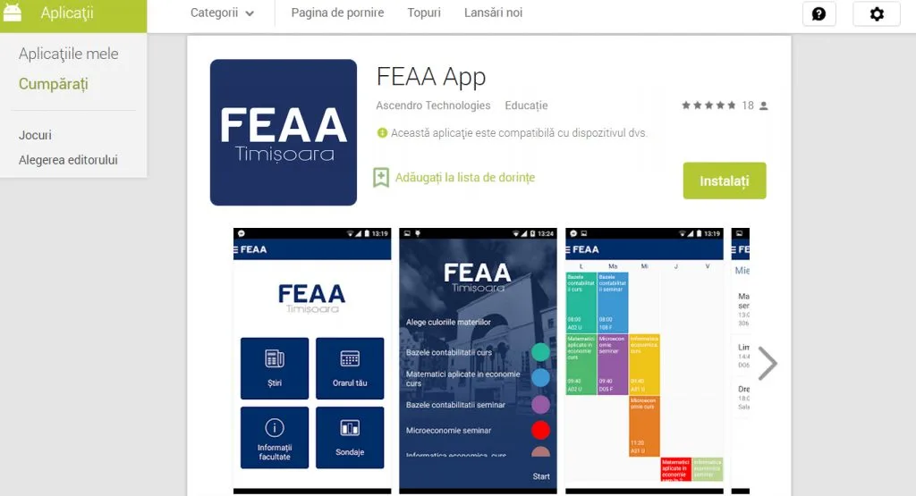 Aplicatie-FEAA-Timisoara