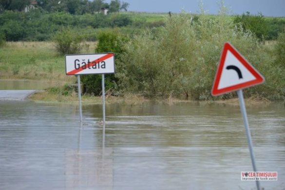 PERICOL de inundații în Timiș! Vezi care sunt râurile care riscă să se reverse