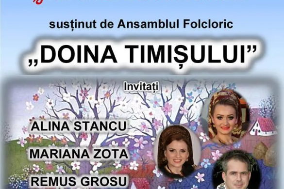 Spectacol folcloric cu Ansamblul ”Doina Timișului”. Cine poate intra gratuit la ”Jucăm cu Dragobetele”