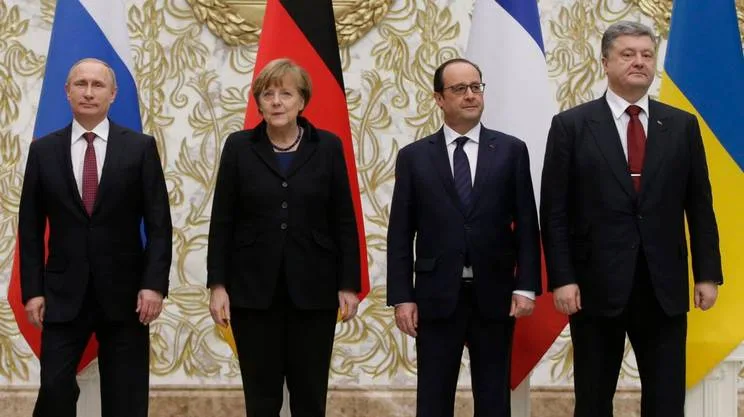 Vladimir-Putin-Angela-Merkel-Francois-Hollande-Petro-Poroșenko