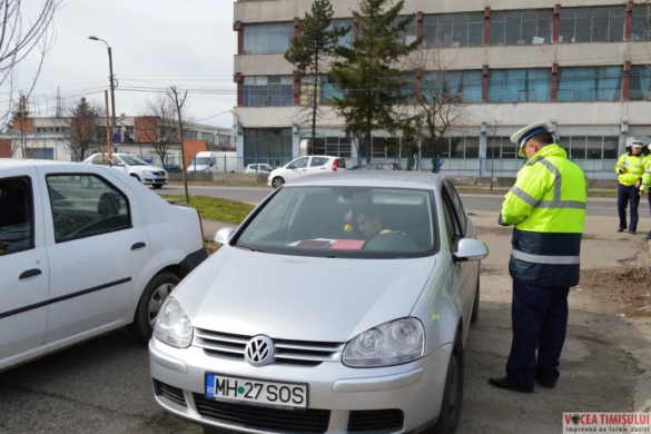 ȘMECHERIA, sancționată din nou de Poliția Rutieră, la Pasajul Jiul din Timișoara FOTO/VIDEO