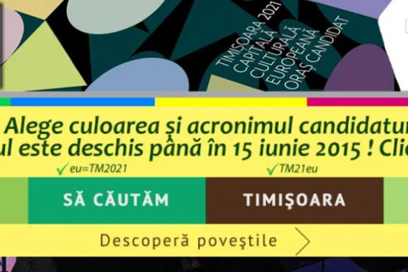 Timișorenii, așteptați să-și aleagă culoarea şi acronimul candidaturii oraşului la titlul de Capitală Europeană a Culturii!