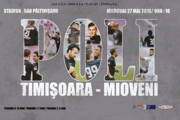 SĂRBĂTOARE pe ”Dan Păltinișanu”! Biletele pentru Poli – CS Mioveni, ultimul joc ”acasă” din B2, de mâine