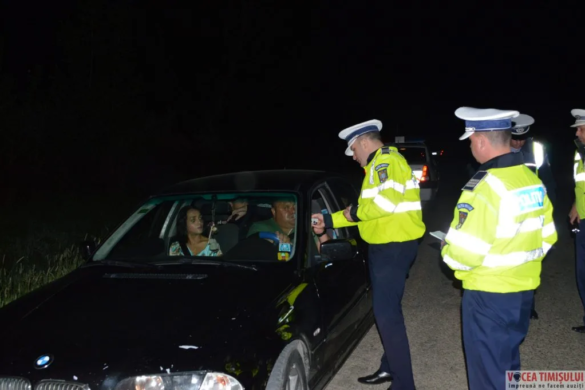 RAZIE nocturnă a polițiștilor rutieri din Timișoara! Șoferi BEȚI și cu ”defecte”, depistați în trafic VIDEO/FOTO