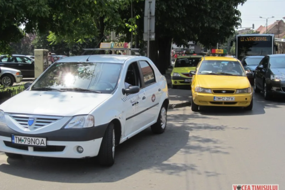 Taximetristii din Timisoara, protest pe strazile orasului. De ce acuza Uber