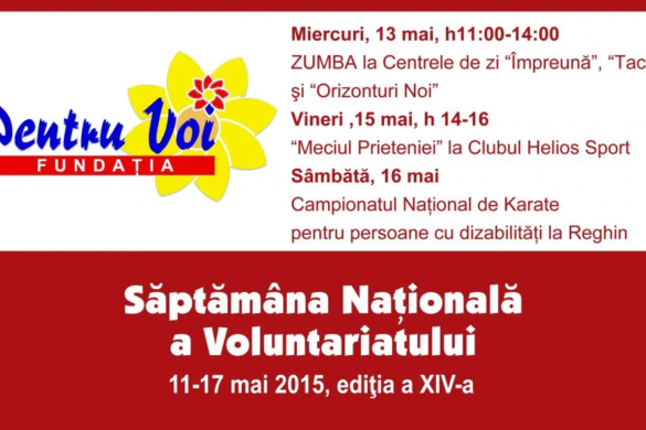 Voluntariat şi sport pentru incluziune socială, la Fundația ”Pentru Voi” din Timișoara