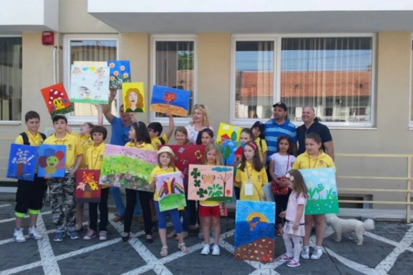 Cadouri de 1 iunie, de la copii pentru pacineții Spitalului Oncohelp FOTO