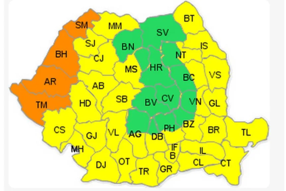 Atenționare COD PORTOCALIU! Mâine și miercuri 39 de grade Celsius, în Timiș