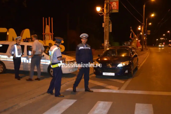 Polițiștii din Timiș, o nouă RAZIE nocturnă. Ce motocicletă au în dotare și cum se ”MILOGEA” un șofer matrafoxat VIDEO
