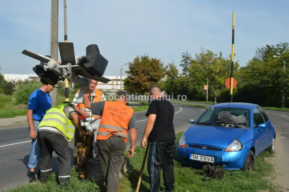 FOTO/VIDEO Accident BRUTAL la bariera căii ferate de lângă Pădurea Verde. Ce a declarat șoferul prins beat