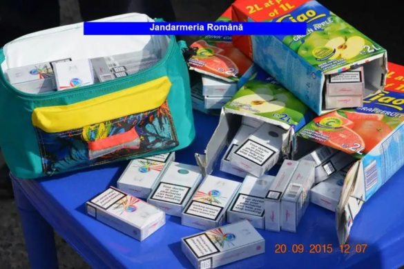 Jandarmii timișoreni au depistat peste 3300 de țigări de contrabandă. Metodă INEDITĂ de a ascunde marfa