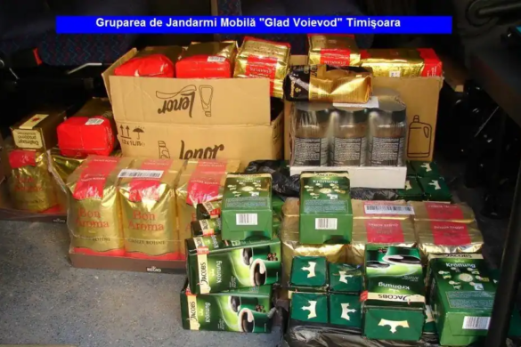 Mai mult de 65 de kilograme de cafea, confiscate de jandarmii timișoreni