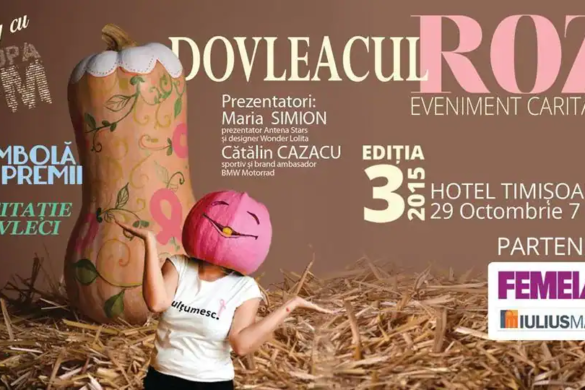 „Dovleacul Roz” se întoarce la Timișoara pentru a lupta împotriva cancerului la sân