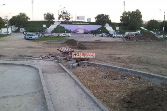 Lucrările din zona stadionului „Dan Păltinișanu”, aproape finalizate