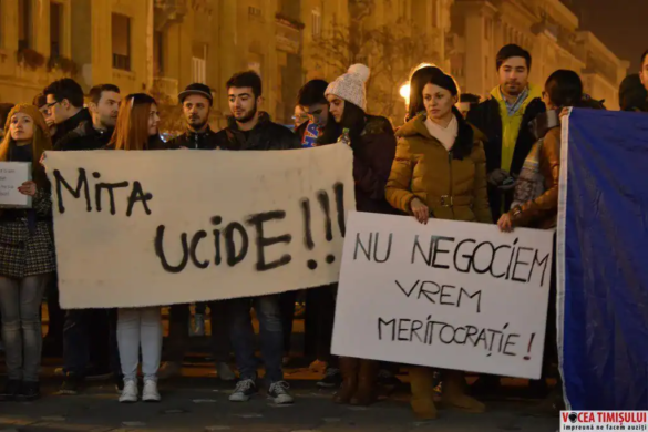 Timișoara a ieșit ieri în stradă pentru a doua zi consecutivă. Peste 2000 de protestatari au străbătut orașul