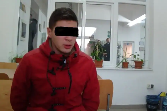 Doi studenți SCANDALAGII din Brad care și-au revărsat furia asupra coșurilor de gunoi, amendați de polițiști