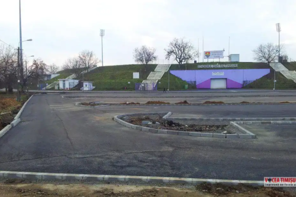 Parcarea ”ANTI-drift” de la stadionul Dan Păltinișanu, aproape GATA! Cum arată zona acum FOTO