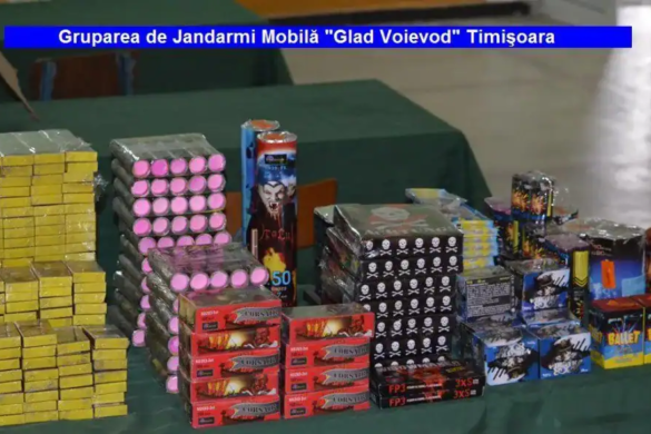 Comercianţii de ocazie care vând produse pirotehnice ILEGALE, luaţi în vizor de jandarmii Grupării Mobile din Timişoara