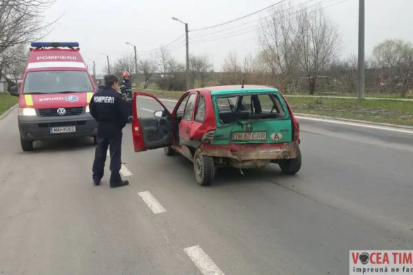 Accident pe strada Polonă: o persoană a ajuns la spital