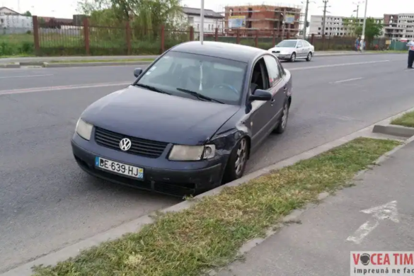 Accident la Timișoara, cauzat de un șofer beat și fără permis