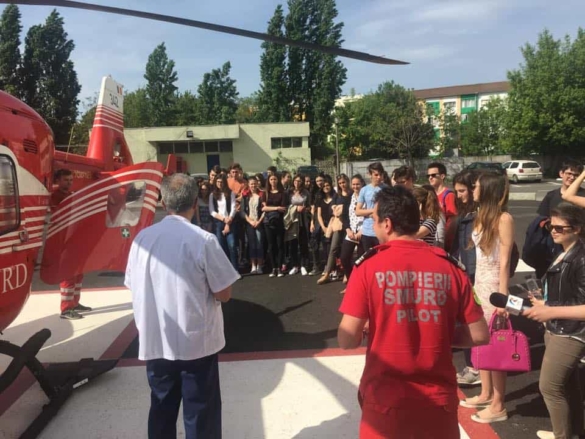 Elevii timișoreni la Spitalul Județean9