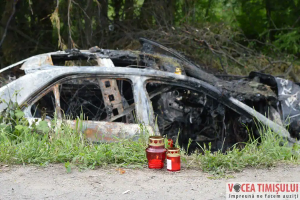 Accident în apropiere de Timișoara. Un bărbat a murit carbonizat