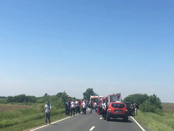 Accident autocar masina Sacalaz 3 jpg