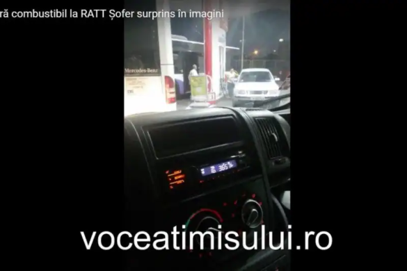 Cum se fură combustibil la RATT. Șofer surprins în imagini