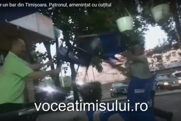 Scandal într-un bar din Timișoara. Patronul, amenințat cu cuțitul
