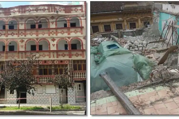 A reînceput demolarea unui palat țigănesc la Timișoara