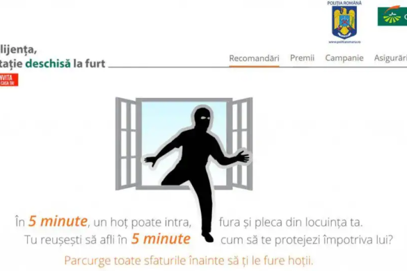 Polițiștii încearcă să prevină furturile din locuințele din Timișoara
