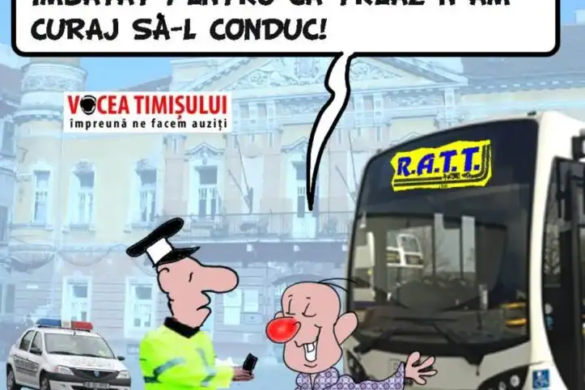 Șofer RATT, prins beat la volan.