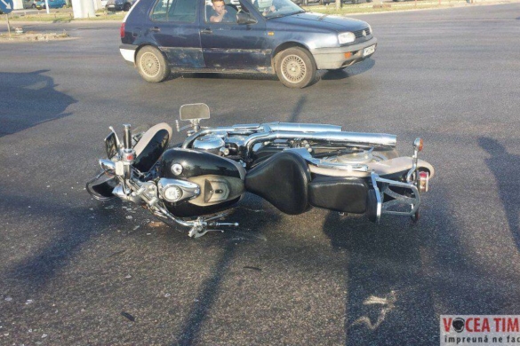 Accident în Timișoara: un șofer extrem de beat și fără permis a călcat cu mașina un motociclist