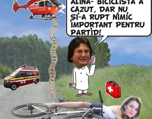 Alinuta a primit de ziua ei o bicicletă…….
