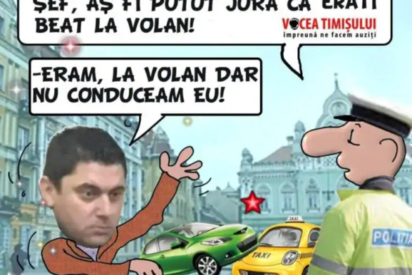 Mort de beat la volan, şeful poliţiei din Sânnnicolau Mare a lovit un taxi