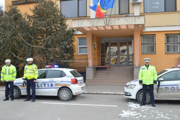 VIDEO! Poliţiştii rutieri din Timiş au ţinut un moment de reculegere în memoria şefului de post de la Vişeu de Jos, ucis la datorie