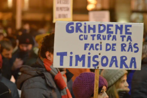 Protest spontan la Timişoara, după ce guvernul a adoptat ordonanţa privind graţierea. Ce se cere din stradă