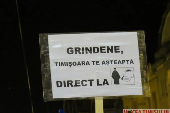 S-au reluat protestele împotriva guvernului Grindeanu, la Timișoara. Ce au cerut cei peste 2.500 de participanți