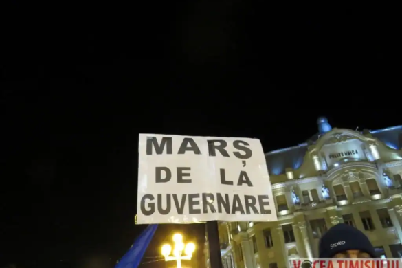 Protest de duminică, la Timișoara. Câți oameni au ieșit în Victoriei să ceară demisia premierului Grindeanu