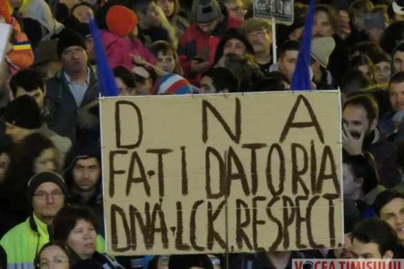 „DNA, noi suntem de partea ta”: peste 1.000 de timisoreni, asteptati in strada, duminica, la Timisoara