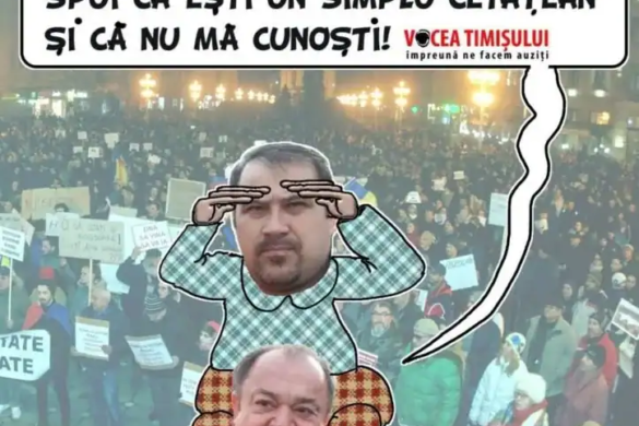 Agitator PDL la protestele anti-guvern din Timişoara