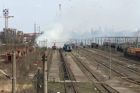 Flăcări și panică la Gara de Nord din Timişoara. Un vagon a luat foc
