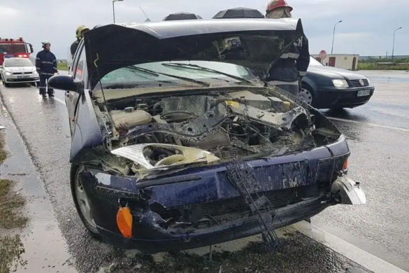 Accident între Timişoara şi Remetea Mare, din cauza unui şofer indecis. Pagubele produse