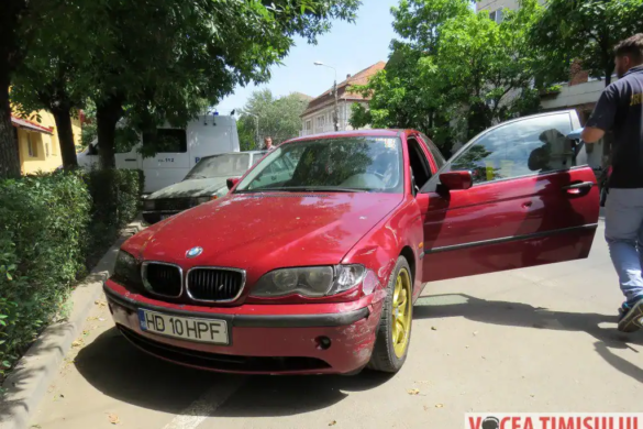 Din dragoste, pe strada Lidia din Timișoara: accident cu bolizi şi bătaie cu răngi!