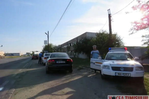 Polițiștii rutieri din Timișoara, la ,,vânătoare” de șoferi indisciplinați în trafic