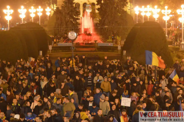 O nouă rundă a protestelor #rezist în Timişoara. Ce plan au anunţat organizatorii