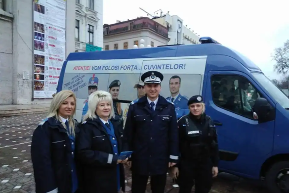 Jandarmii din Timis, cu caravana in piata si la mall. Oamenii legii isi cauta colegi