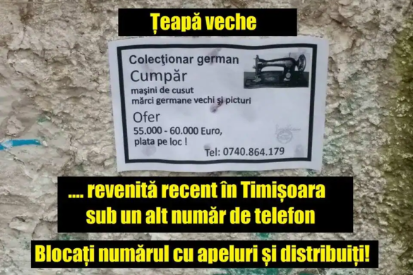 Teapa de mii de euro cu masini de cusut nemtesti a revenit in actualitate. Cum va feriti
