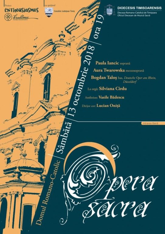 Concert inedit la Domul Romano-Catolic din Timisoara. Se pot asculta arii-rugaciune din opere celebre 1